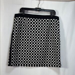 🍑WHBM checked Pencil Skirt side zip: